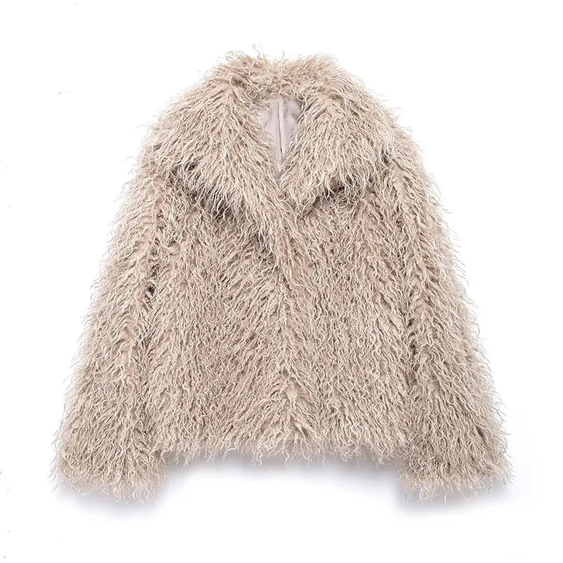 Fausse fourrure d'hiver élégant pour femme