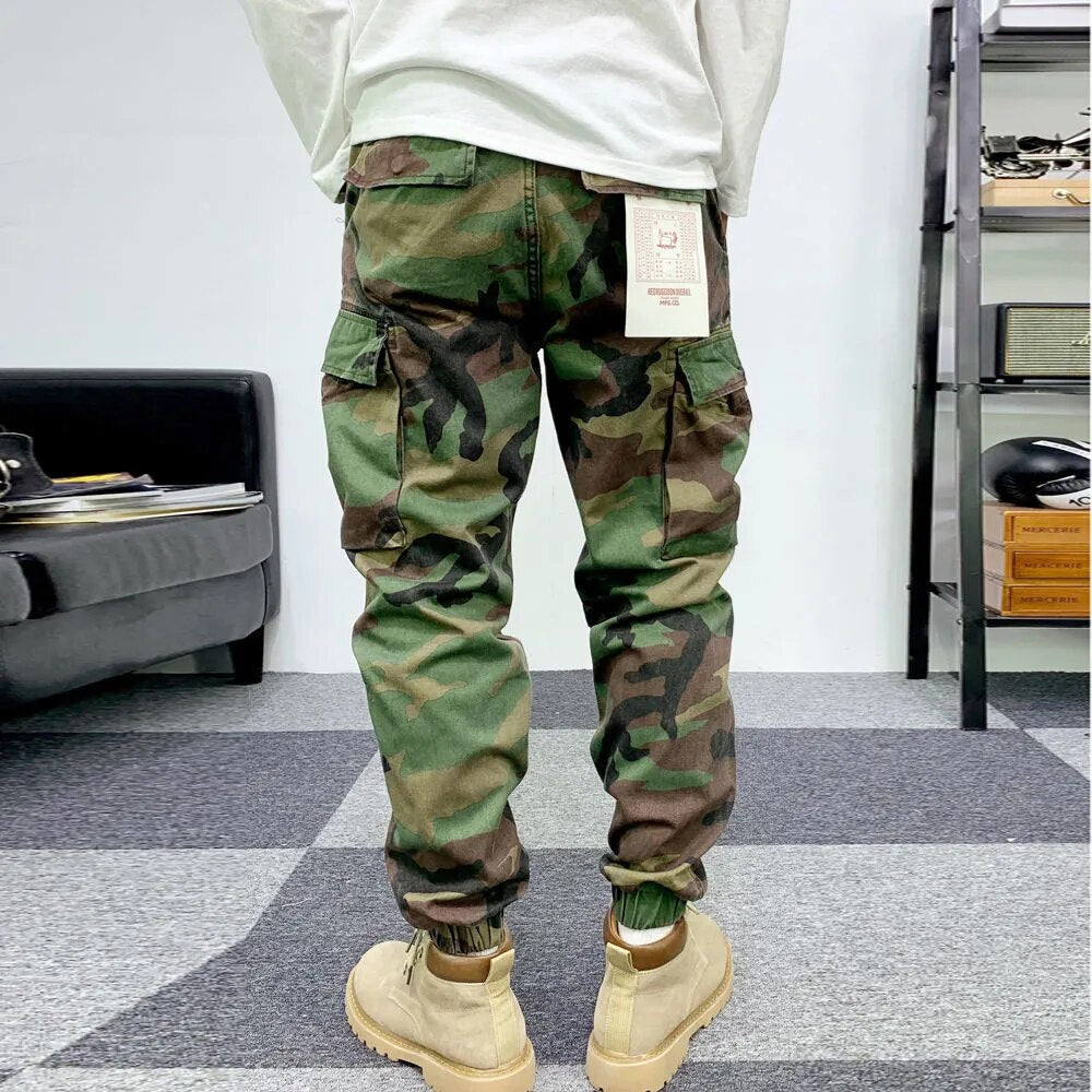 New Men's Camouflage Joggers Harem Pants Cargo Pants Hip Hop Casual Pockets Trousers
