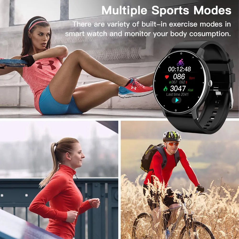 CanMixs – montre connectée de Sport pour hommes et femmes, moniteur de sommeil et de fréquence cardiaque, étanche, pour IOS et Android