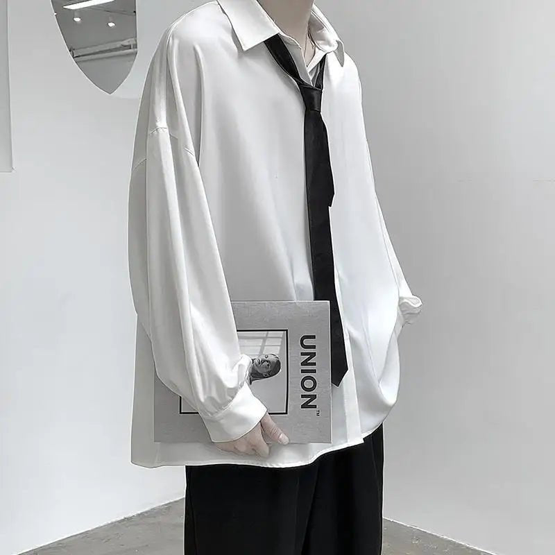 Chemises Hommes Coréen Confortable Blouses Casual Lâche Simple