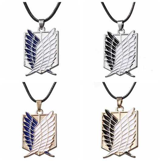Attack on Titan Necklace, Wings of Liberty, Eren Scout Legion, Choker Necklace