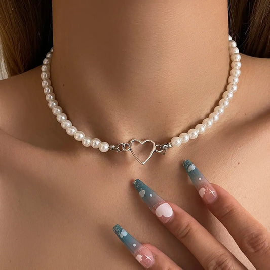 Love Heart Beaded Necklace