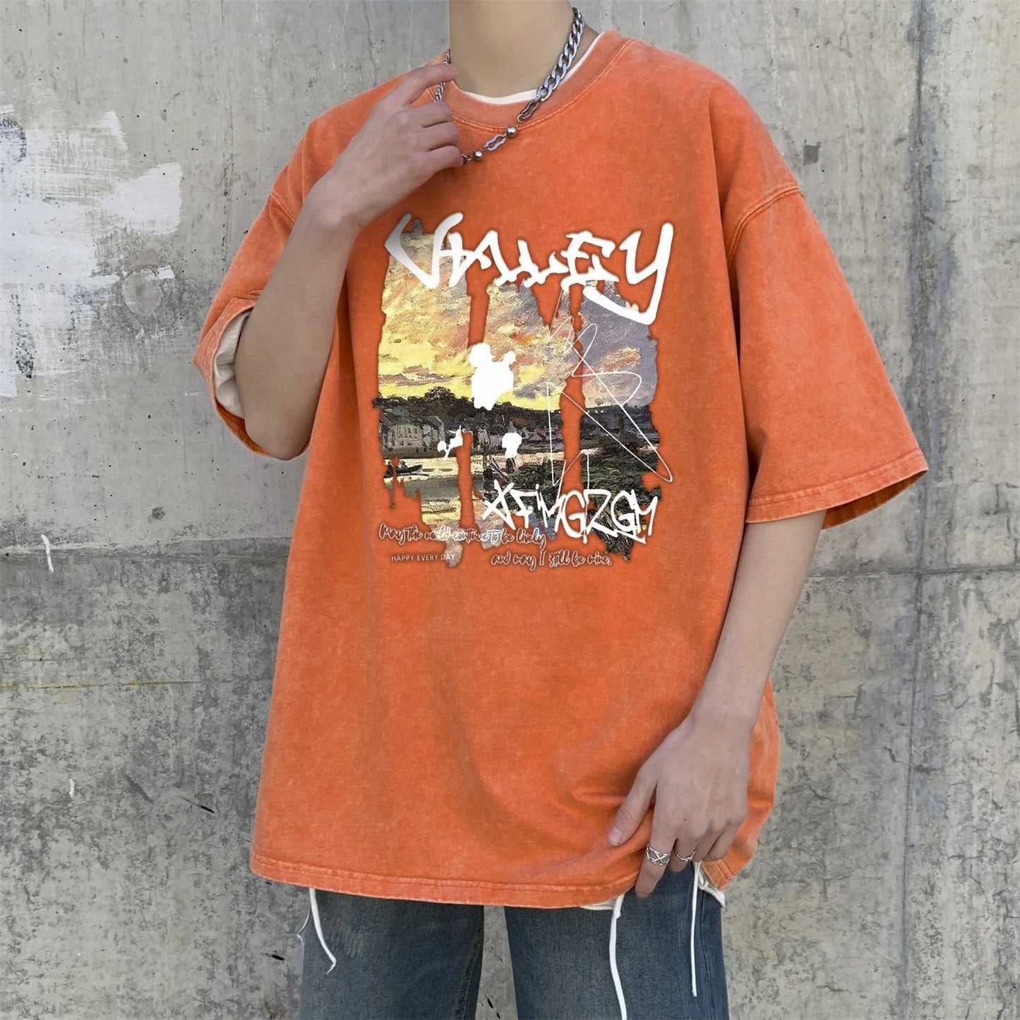 LAPPSTER Vintage Streetwear T-Shirts Oversized Clothing