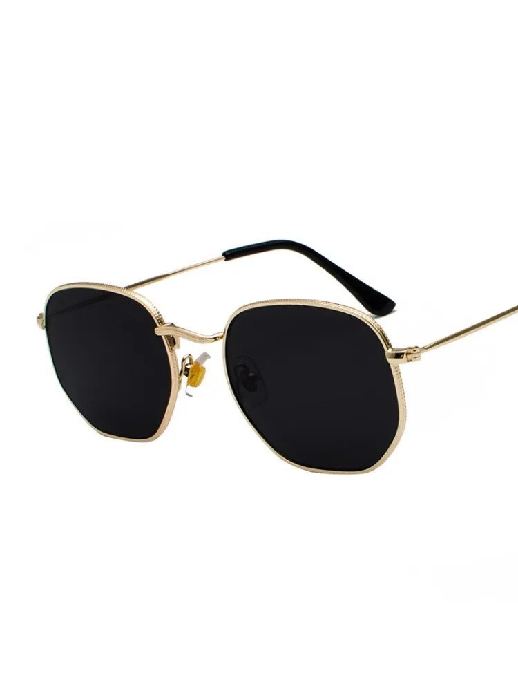 Óculos de sol de metal vintage masculino feminino marca designer óculos de sol