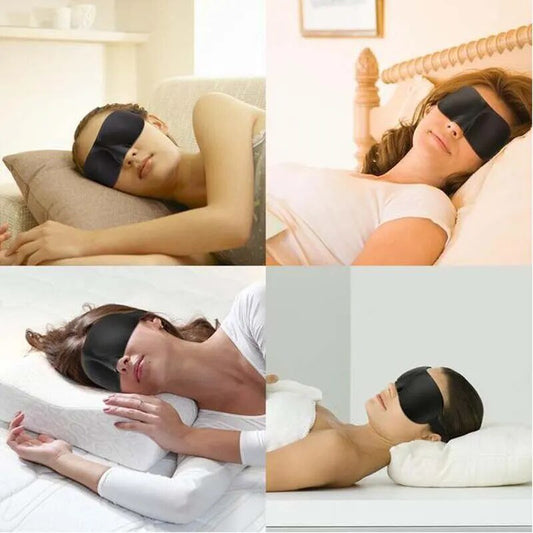 3D Sleep Mask Eyepatch Soft Portable Travel Blindfold