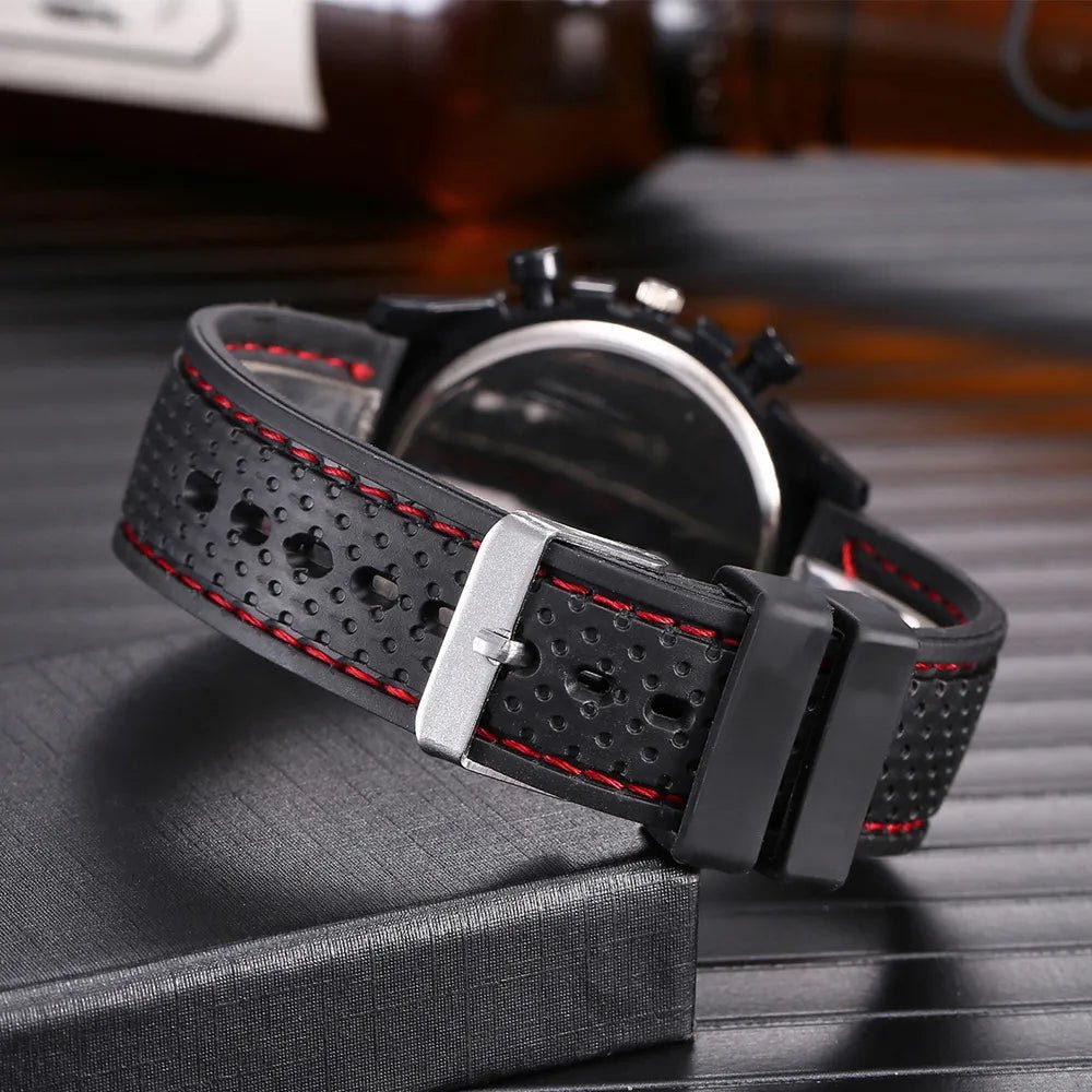 Mode Date Quartz hommes montres haut de gamme de luxe mâle horloge chronographe Sport