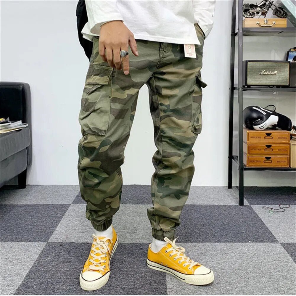 New Men's Camouflage Joggers Harem Pants Cargo Pants Hip Hop Casual Pockets Trousers