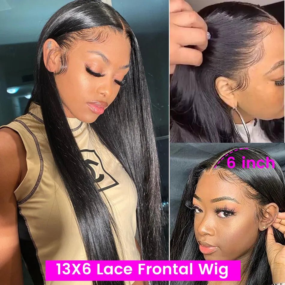 Straight 13x4 13x6 HD Lace Front Human Hair Wigs