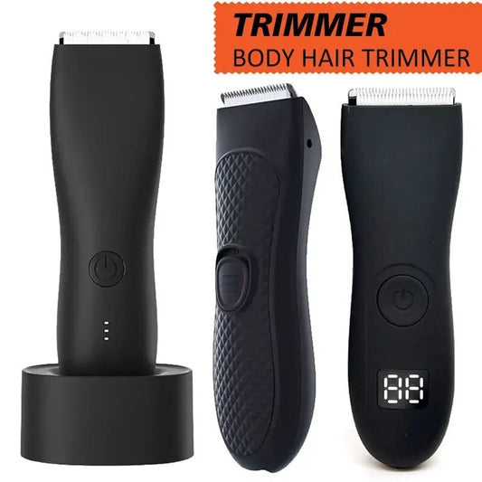 Electric Groin Trimmer for Men Pubic Shaver Body Grooming Epilator Razor Rechargeable Razor