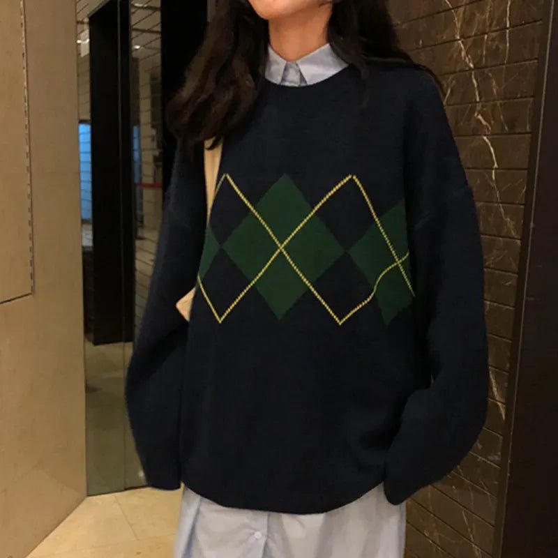 tricot pull ample coréen  mode surdimensionné