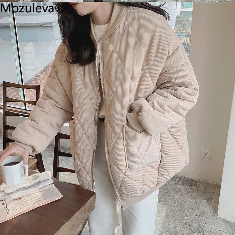 Jaqueta de veludo grossa com decote em V, jaqueta vintage quente de alta qualidade e tamanho grande